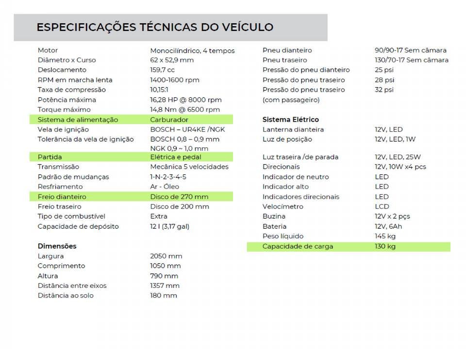 Manual antigo TVS Apache RTR 160 4V com carburador